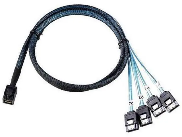 Main image of ADCAUDX 2Pack SFF-8643 to SATA: 1M SFF8643 Mini-SAS to SATA Forward Breakout Cable Mini SAS HD SFF8643 Controller to Hard Drive (3.3FT)