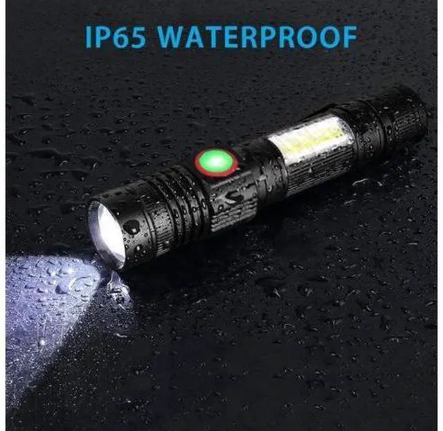 Main image of Hoxida Rechargeable Flashlight(Battery Included), Magnetic LED Flashlight with COB sidelight, 1200 Lumen Super Bright LED, Waterproof, Zoomable, 4 Modes Best Flashlight for Camping, Emergency