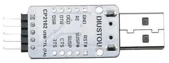 Main image of CP2102 USB a to TTL Serial Adapter Conversion Module USB to uart Serial Communication Module Brush Board 3.3/5V Level Output migrated Template (USB A)