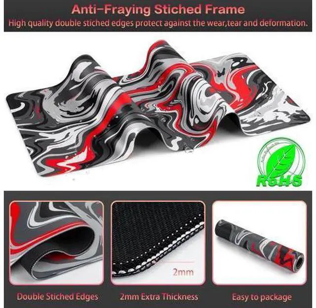 Main image of Canjoy Gaming Mouse Pad, Fluid Pattern Mouse Pad 35.4x15.7inch Large Extended Computer Mouse Mat Keyboard Full Desk Mousepad for Gaming, Office, Home