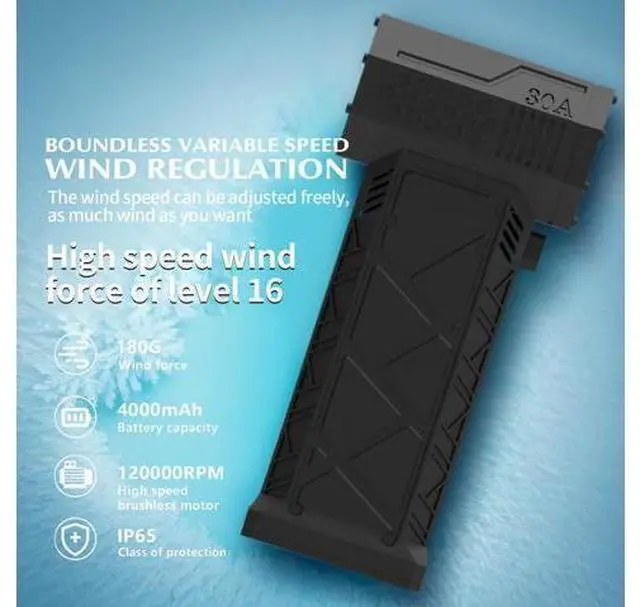 Main image of Hi-HONX Compressed Air Duster, 130000 RPM Portable Mini Hand Powerful Jet Blower, Cordless Electric Air Duster Turbo Fan, High-Speed Air Blower with 4 Gear for Car, Cleaning, Camping, Outdoors