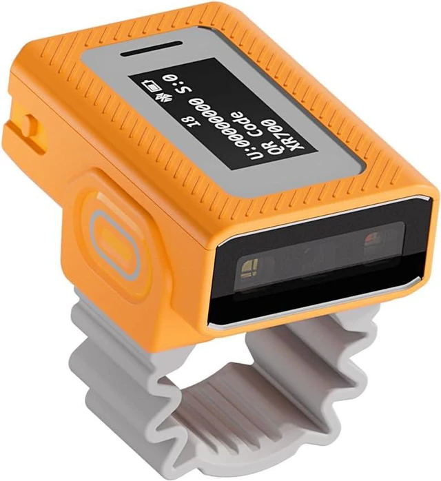 Alt view image 2 of 7 - XR700 Wearable 2D Finger Ring with Display | Mini Bluetooth Finger Scanner, NFC, IP68 Waterproof, Ultra-Lightweight 1D/2D QR Code Reader for Warehouse & Logistics