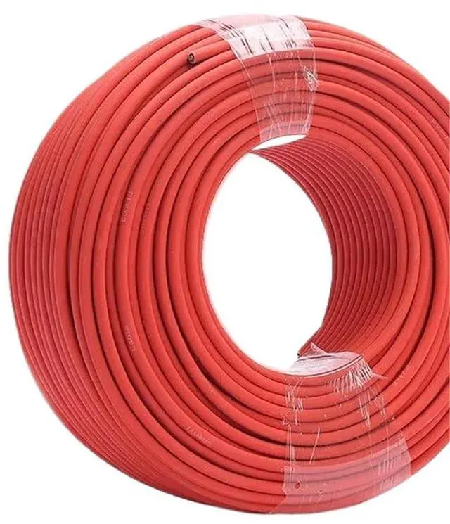 Alt view image 3 of 6 - 14/12/10 AWG Solar Photovoltaic Cable 2.5mm2 4mm2 6mm2 Solar Panel DC Extension Black or Red Copper Wire for Solar PV System(Red Cable,8 Meter,16 AWG-1.5 Square)