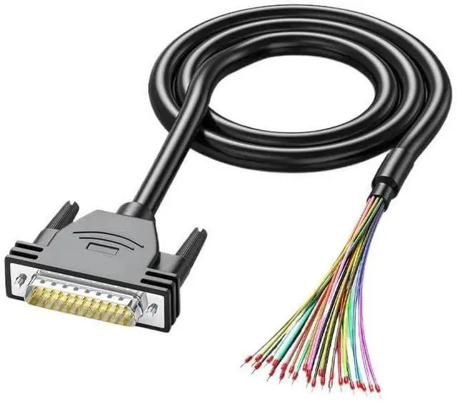 Alt view image 5 of 7 - DB9 DB15 DB25 DB37 RS232 Serial Cable Industrial 9/15/25/37Pin Terminal Line Shielded DB 9 15 25 37 Male Female Connector Wire(Orange,2M)