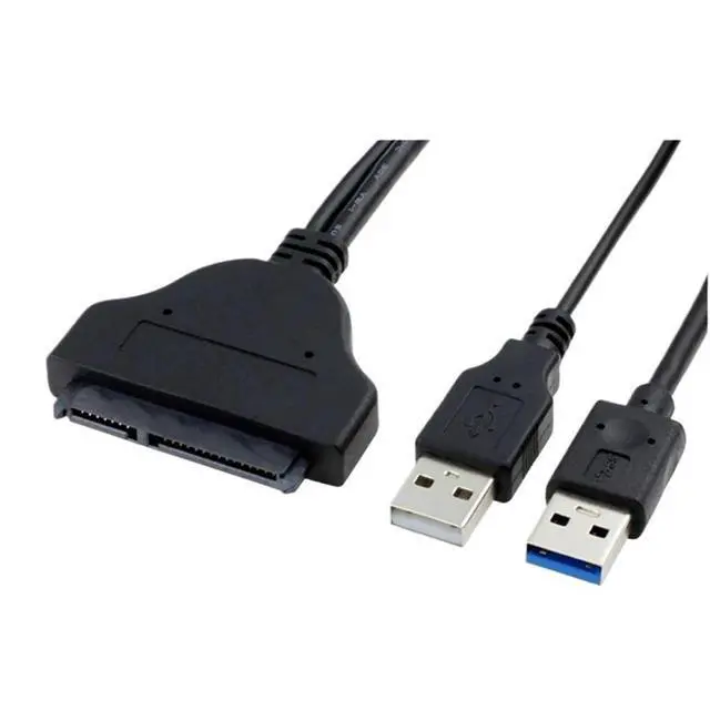 Alt view image 6 of 6 - USB 3.0 to SATA 22 pin Adapter Cable for 2.5/3.5 inch HDD External Power Hard Drive Converter