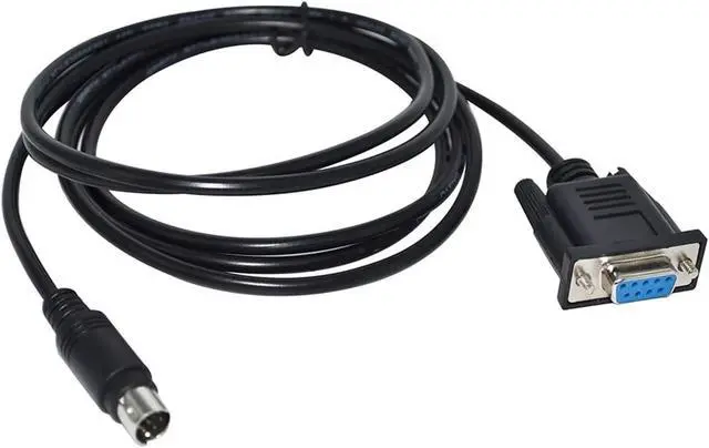 Alt view image 3 of 5 - DB9 D-SUB 9PIN Female/Male to DIN 8P Male 1761-CBL-PM02 Cable for Allen AB MICROLOGIX 1000 1100 1200 1400 1500 PLC(5M,DB9 Female to MD8)