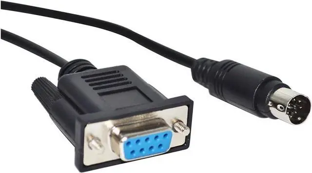 Main image of DB9 D-SUB 9PIN Female/Male to DIN 8P Male 1761-CBL-PM02 Cable for Allen AB MICROLOGIX 1000 1100 1200 1400 1500 PLC(5M,DB9 Female to MD8)