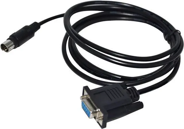 Alt view image 4 of 5 - DB9 D-SUB 9PIN Female/Male to DIN 8P Male 1761-CBL-PM02 Cable for Allen AB MICROLOGIX 1000 1100 1200 1400 1500 PLC(5M,DB9 Female to MD8)