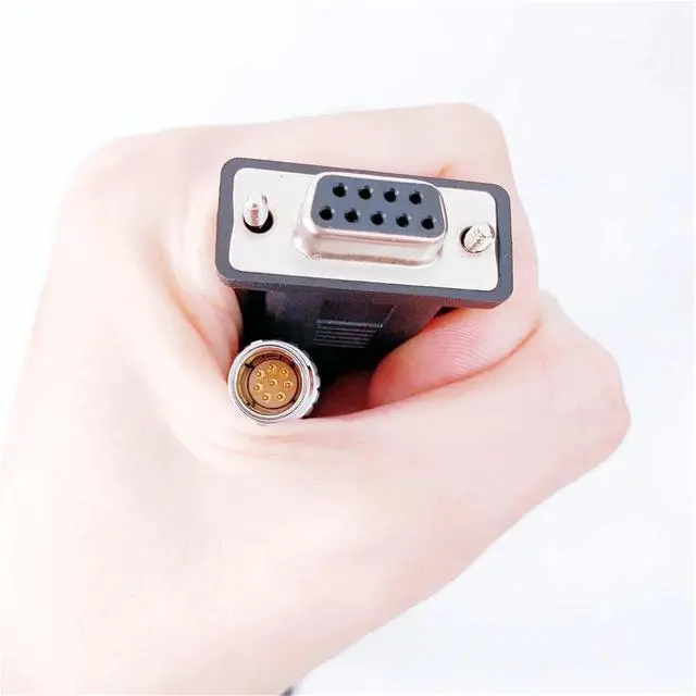 Alt view image 5 of 6 - Data Cable GEV162 733282 Spring Cable Applicable to Total Station or GNSS 8pin Connect RS232 Port