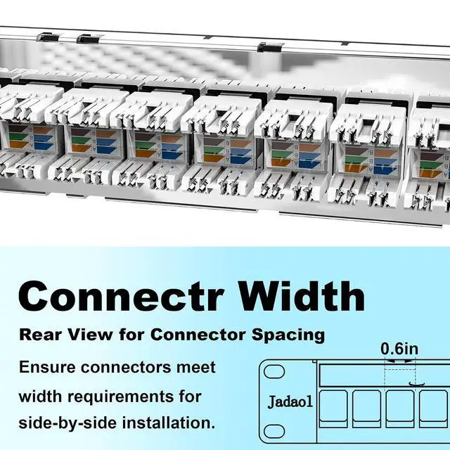 Alt view image 3 of 7 - Jadaol 24 Port Shielded Blank Patch Panel
