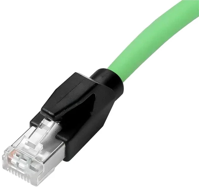 Alt view image 4 of 5 - Cables M8 A-Code 4 Pin Male to RJ45 Ethernet Cable Cat6a High-Flex Shielded for ZK1090-3191