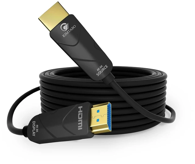Main image of 10K 8K 4K HDMI 2.1 Cable, CL3 Rated in Wall 48Gbps Ultra High Speed Cable 40 Ft/12.19M Long, Slim & Light Unidirectional Fiber Optic HDMI, Support 8K@60Hz 4K@120Hz, D-HDR, EARC Dolby Atmos