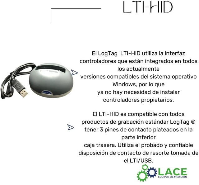 Alt view image 3 of 6 - LTI-HID, LogTag Desktop USB Interface Cradle for All LogTag 3-pin Data Loggers, Includes USB Connection Lead, Charcoal/Grey