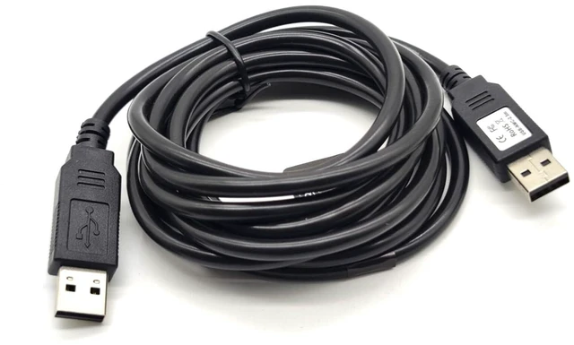 Alt view image 6 of 6 - USB NMC-2.5m USB 2.0 to USB 2.0 Serial Communication PC to PC Data Transmission Communication Cable with FT232R Chipset 2.5Meter