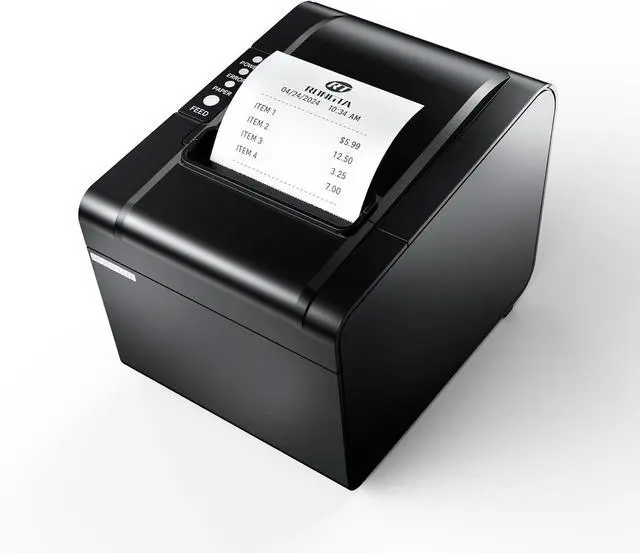 Main image of Rongta POS Printer, 80mm USB Thermal Receipt Printer, Restaurant Kitchen Printer with Auto Cutter Support Cash Drawer,USB Serial Ethernet Interface for Windows/Mac/Linux,Do Not Square (RP326)
