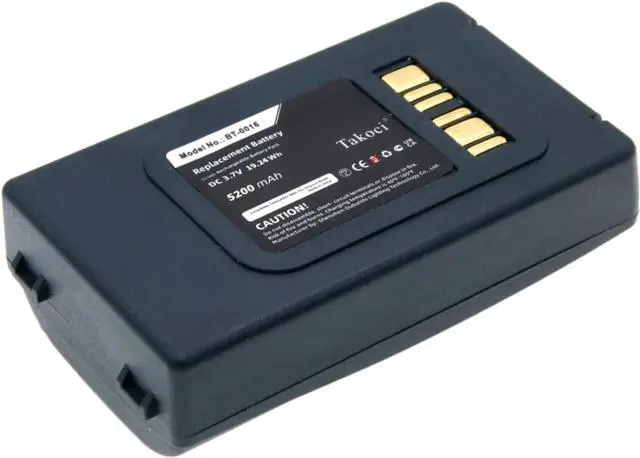 Alt view image 2 of 7 - (5pcs) Replacement Battery for Datalogic Skorpio X3 X4,fits Part no BT-0016 94ACC0046 94ACC0048 BT-0015 Barcode Scanner Battery-5200mAh