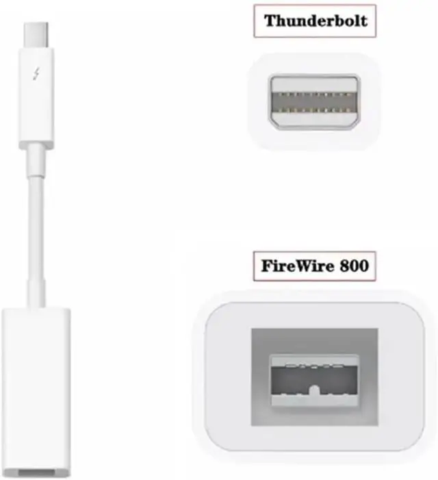 Alt view image 2 of 3 - Firewire 800 to Thunderbolt 2 Adapter Thunderbolt 3 to RJ45 Fire 1394B Suitable for Mac Computers Equipped with Port(A)