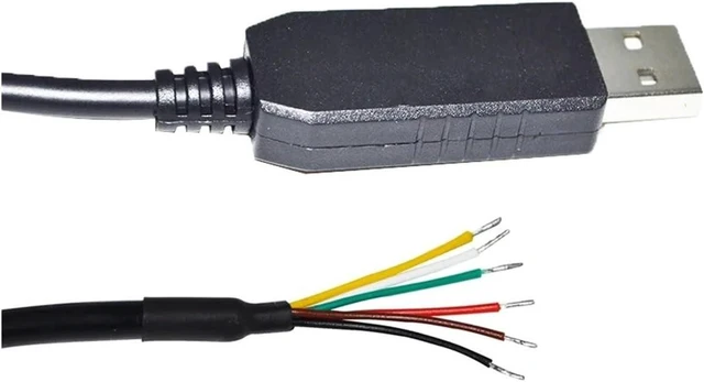 Main image of ZHANGLH F&T>D*I FT232RL USB to RS485 6 CORE 6P WE Converter Serial Communication Cable Compatible USB-RS485-WE-1800-BT GND Data A+ B- 120R(5M,Black USB Case)
