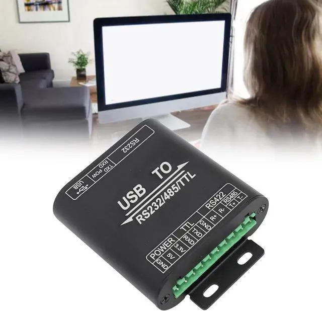 Alt view image 6 of 7 - USB to RS232 RS485 RS422 TTL Converter, Industrial Isolated USB Adapter with Aluminum Alloy Housing, Supports 11 10 8.1 and Android, for Industrial Control Systems