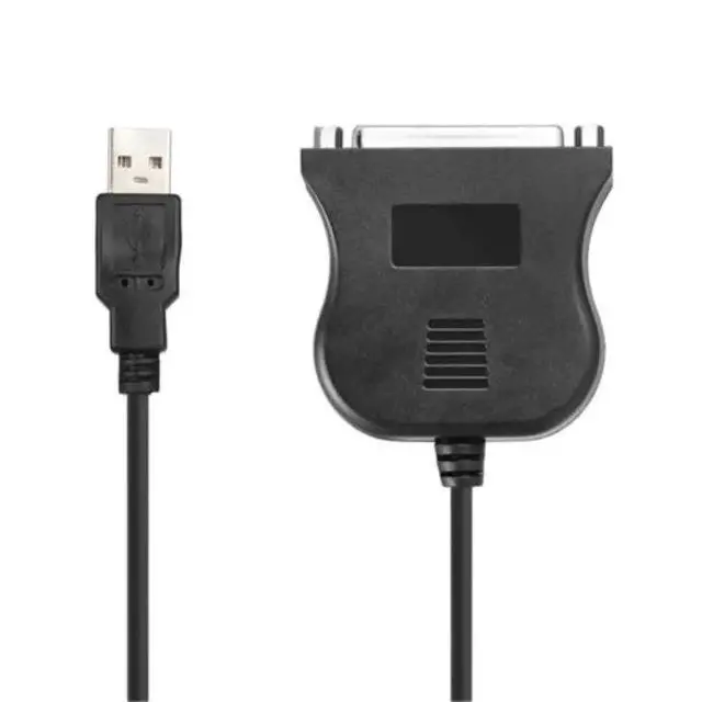 Alt view image 2 of 5 - Printer Female Adapter Cable Cord USB to IEEE 1284 DB25 25-Pin Parallel with Bi-Directional Data Transfer