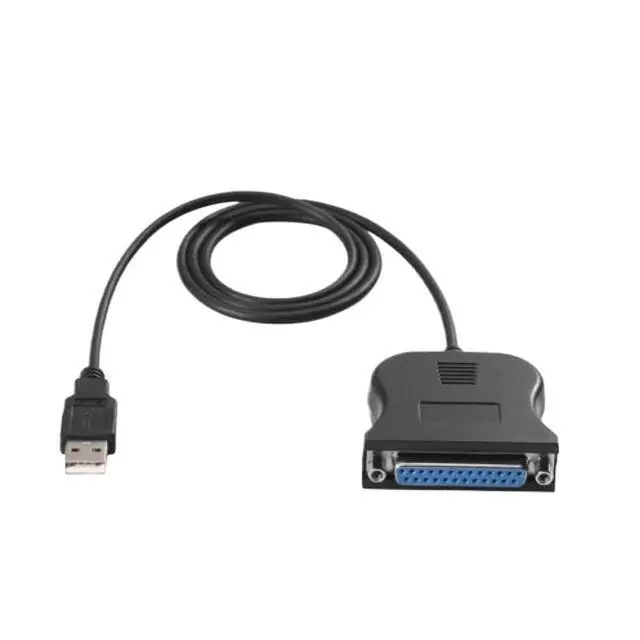 Alt view image 3 of 5 - Printer Female Adapter Cable Cord USB to IEEE 1284 DB25 25-Pin Parallel with Bi-Directional Data Transfer