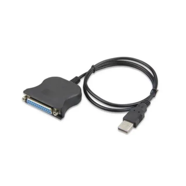 Alt view image 4 of 5 - Printer Female Adapter Cable Cord USB to IEEE 1284 DB25 25-Pin Parallel with Bi-Directional Data Transfer