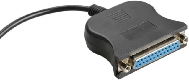 Alt view image 6 of 6 - USB A to IEEE 1284 Parallel 25-Pin LPT Print Converter Cable USB to DB25 Female Port Adapter Cord