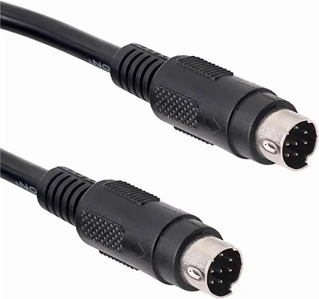 Alt view image 2 of 3 - Mini DIN 8 pin Male MD8 Male to Male M-M Extension Straight Connecter Adapter Cable(20m)