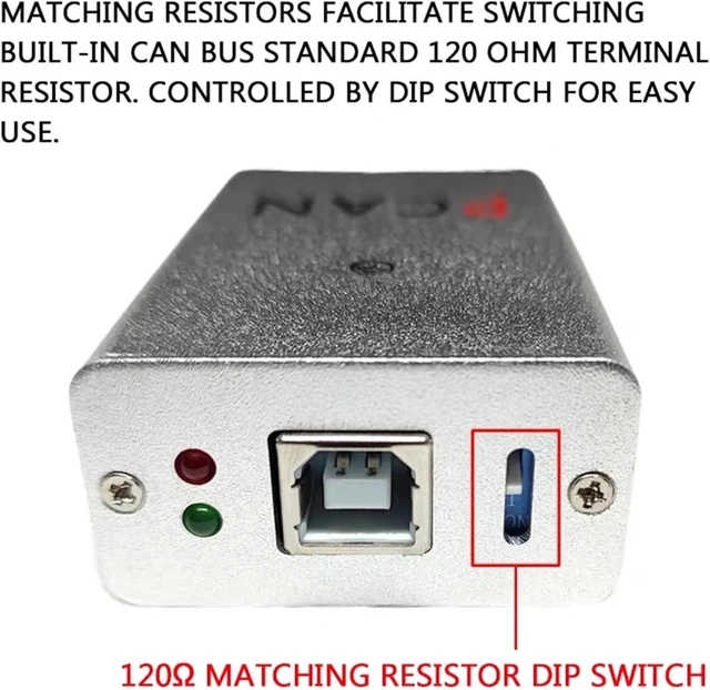 Alt view image 5 of 5 - USB to Pcan Analyzer Module Peak Can Communication Line Box Energy USB Same-Star Canbus Card(Isolation,Without OBD Cable)