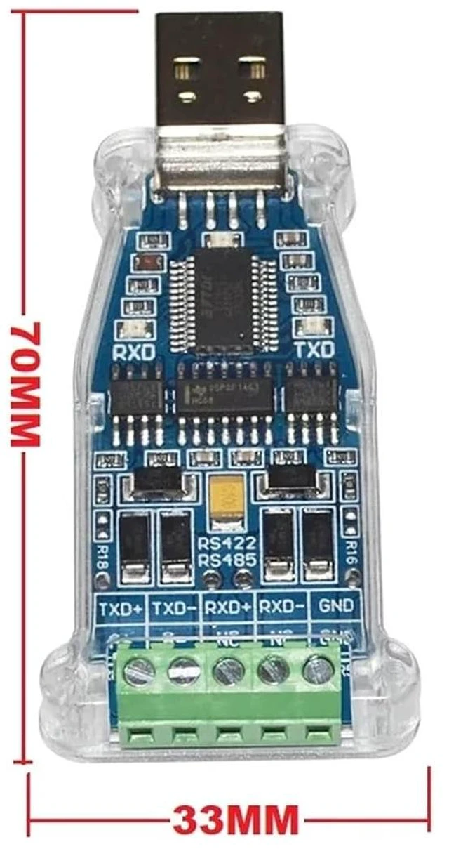 Alt view image 2 of 6 - FT232RL CHIP USB to RS485 RS422 Module Communication Converter Adapter, 485 422 to USB Adaptor(USB-RS485 with VCC)