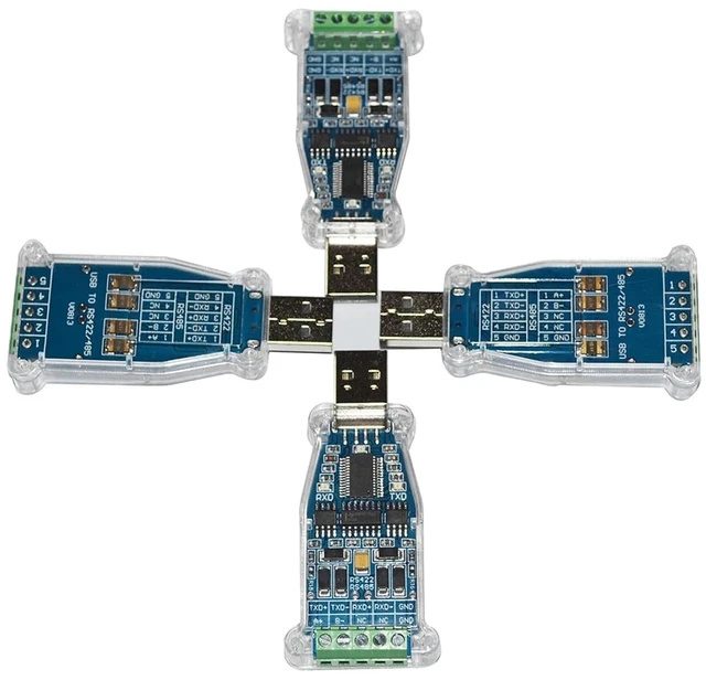 Alt view image 5 of 6 - FT232RL CHIP USB to RS485 RS422 Module Communication Converter Adapter, 485 422 to USB Adaptor(USB-RS485 with VCC)