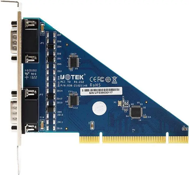 Alt view image 5 of 5 - 1PCS PCI to RS-232 Serial Card 2 Ports RS232 to PCI Converter DB9 COM Adapter UT-7702