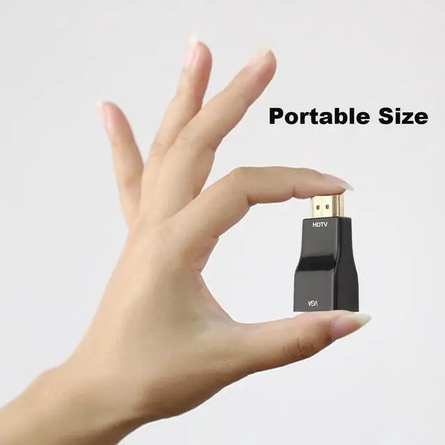 Alt view image 5 of 6 - Modern HDMI to VGA Adapter 1080P Full HD for Raspberry Pi - Black