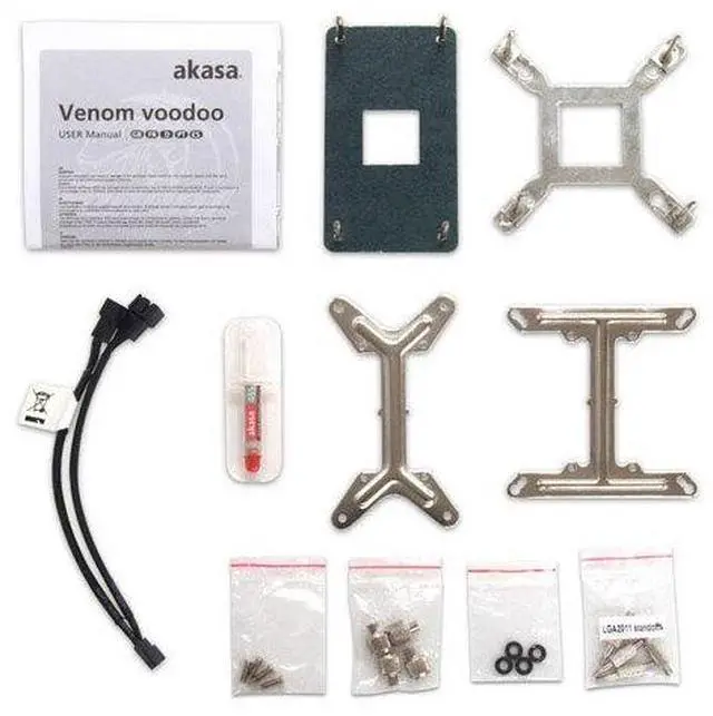 Alt view image 4 of 4 - Size: akasa CPU Cooler, Compatible with Venom Voodoo LGA2011, Direct Heat Pipe, Venom Voodoo