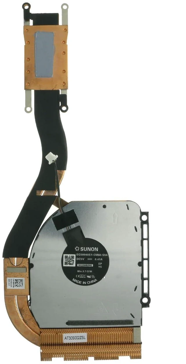 Alt view image 6 of 6 - 00WR96 CPU Cooling Fan with Heatsink Replacement for Dell Latitude 7420 E7420 0WR96 AT30S002ZSL EG50040S1-CM60-S9A DC 5V 0.41A 4-PIN