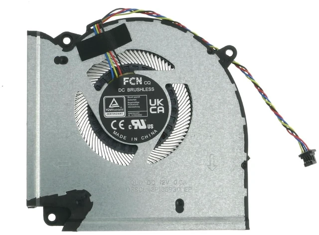 Alt view image 3 of 6 - Replacement Parts CPU and GPU Cooling Fan for Asus G713PV G713PU G713PI Series FQLP DFSCL42P06593Q FQLN DFSCL42P16593Q 12V 0.6A Fan 13NR0C50P01011, 13NR0C50P02011