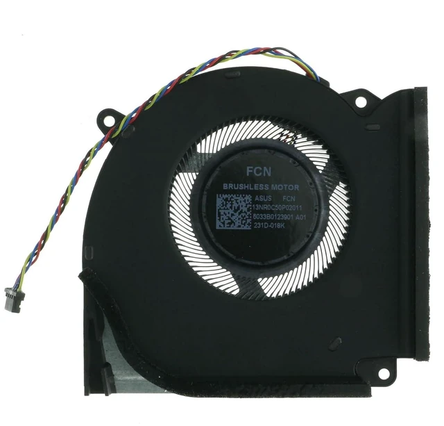 Alt view image 4 of 6 - Replacement Parts CPU and GPU Cooling Fan for Asus G713PV G713PU G713PI Series FQLP DFSCL42P06593Q FQLN DFSCL42P16593Q 12V 0.6A Fan 13NR0C50P01011, 13NR0C50P02011