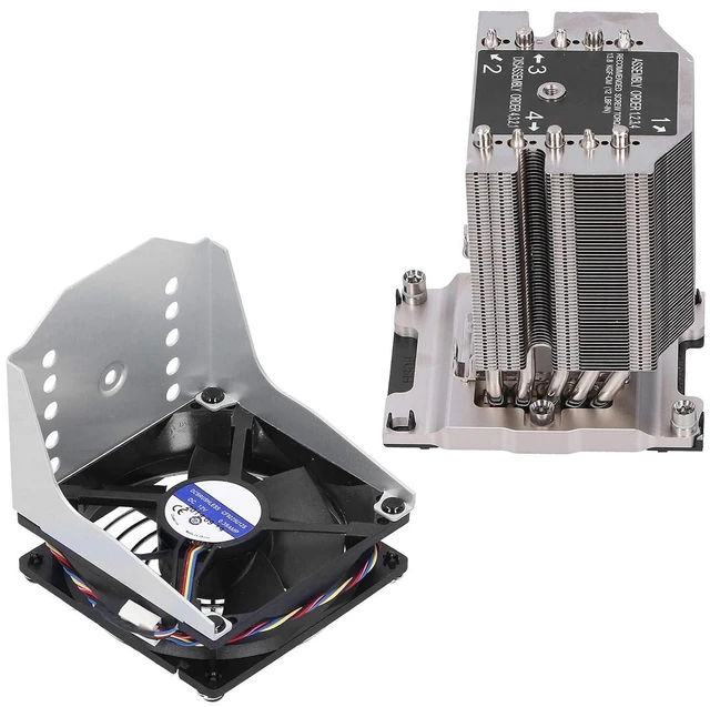 Alt view image 2 of 7 - CPU Cooler - 4U Active Cooling, Narrow Support Plate Installation, PWM Fan 1200-2800RPM for LGA3647 Servers Tower Server Heat Dissipation Solution