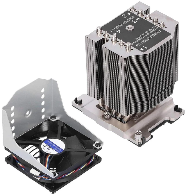 Alt view image 6 of 7 - CPU Cooler - 4U Active Cooling, Narrow Support Plate Installation, PWM Fan 1200-2800RPM for LGA3647 Servers Tower Server Heat Dissipation Solution