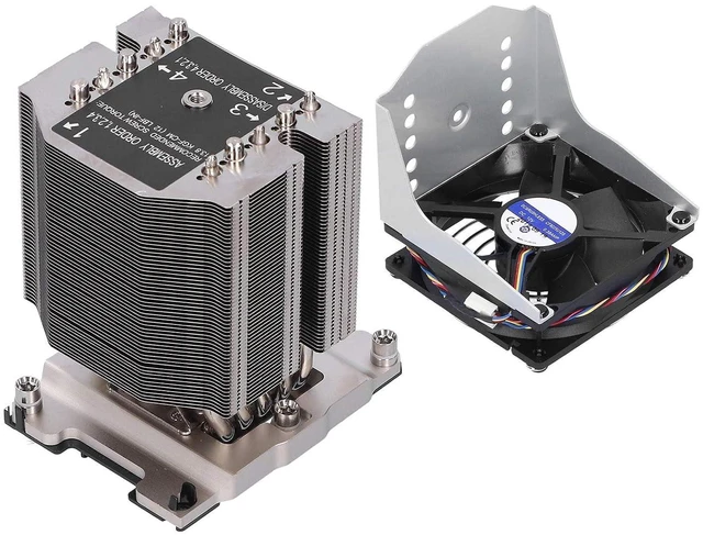 Main image of Cryfokt SNKP0070APS4 LGA 3647-0 4U CPU Radiator Heat Sink for X11 Purley Computer Supplies Metal Fan 53.26CFM Maximum for Tower Server