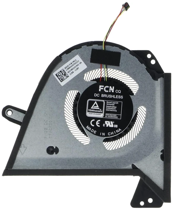 Alt view image 5 of 7 - CPU GPU Cooling Fan for ASUS Zephyrus G15 GA503QC GA503QE GA503QM GA503QR GA503QS Zephyrus M16 GU603HE GU603HM GU603HR 12V 1A FN22 13NR04J0T04211 DFSCK221051824 FN23 13NR04J0T03211 DFSCK221151812