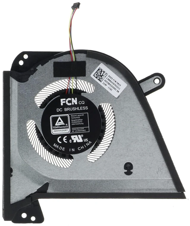Alt view image 6 of 7 - CPU GPU Cooling Fan for ASUS Zephyrus G15 GA503QC GA503QE GA503QM GA503QR GA503QS Zephyrus M16 GU603HE GU603HM GU603HR 12V 1A FN22 13NR04J0T04211 DFSCK221051824 FN23 13NR04J0T03211 DFSCK221151812