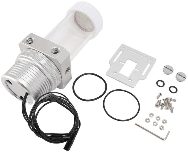 Main image of Water Cooling Pump Tank, G1/4 Support PWM Automatic Speed Regulation PC Integrated Pump Tank 1100LH for Computer for Water Cooling System (Silver)