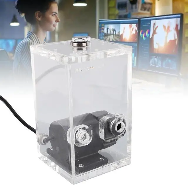 Alt view image 5 of 7 - PC Water Cooling Pump Combo Tank Effective Heat Dissipation for Computer Enthusiasts 850ml Capacity Acrylic