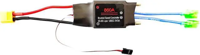 Main image of Bidirectional Brushed 12V-24V Water Cooling for 860A XT60 Plug