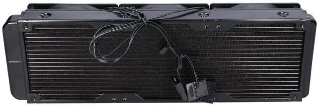 Alt view image 7 of 7 - FLEXMAN 360mm Water Cooling Radiator, 18 Tube Computer CPU Cooler Cooling Fan with Three 120X120mm Fans, Heat Exchanger Radiator for CP Industrial Drives Control Cabinets