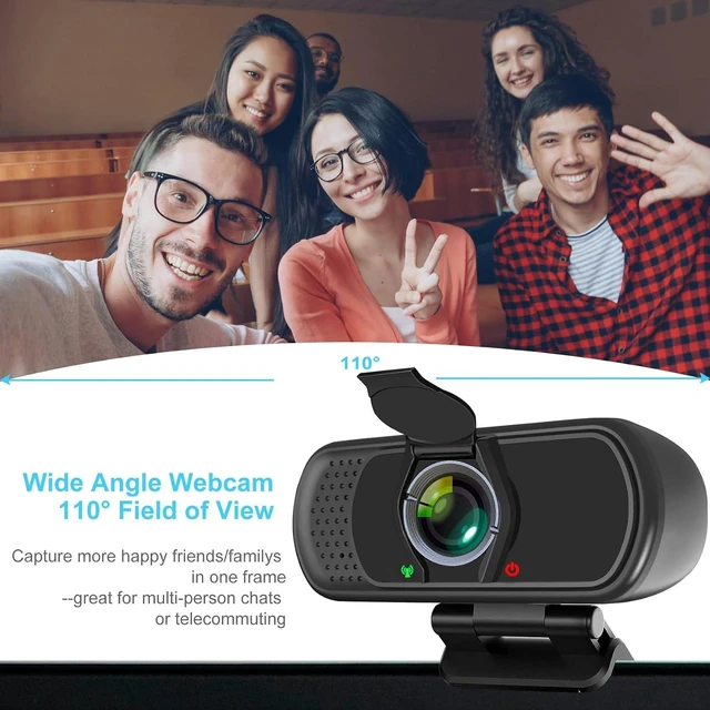 Alt view image 3 of 7 - XPCAM HD 1080p Webcam with Microphone,USB Web Camera for Computer PC Laptop