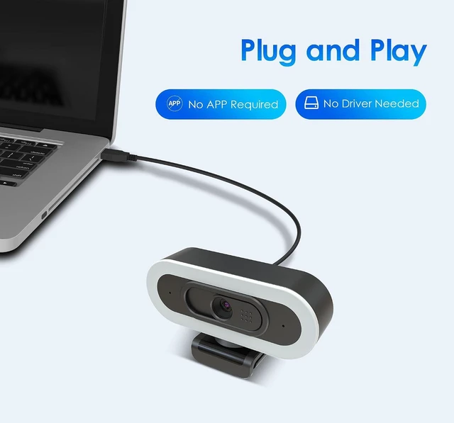 Alt view image 7 of 7 - saylas 2K Webcam with Lights, HD Webcam for PC, 2K@60FPS Web cam with Microphone, 65° FOV, Autofocus, Noise Cancellation, Privacy Cover, Web Camera for Computer/Laptop, USB Streaming Computer Camera