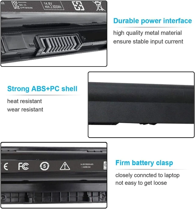 Alt view image 4 of 7 - 40Wh M5Y1K 14.8V Battery for Dell Inspiron 15 3000 5000 Series 5559 5558 5555 5758 3567 3551 3552 3558 3565 14 3451 3452 3458 5458 17 5755 5756 5758 5759 P51F 453-BBBQ 451-BBMG GXVJ3 HD4J0 991XP VN3N0
