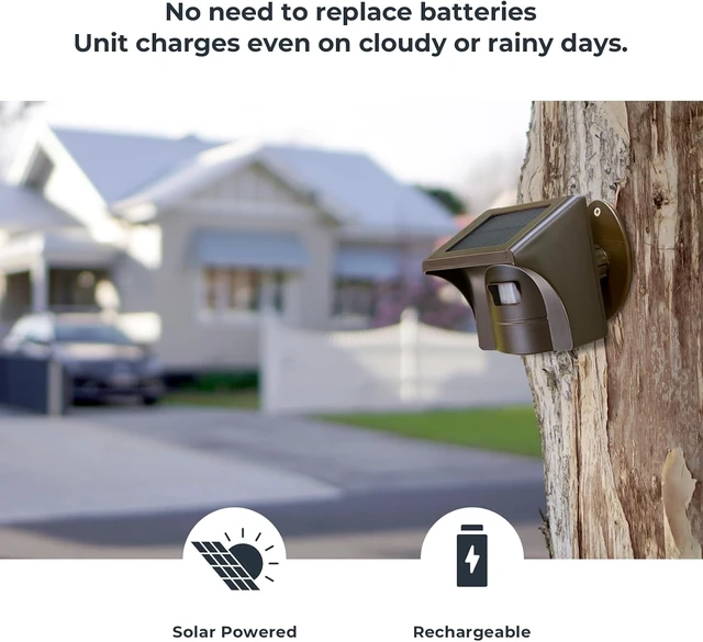 Alt view image 7 of 7 - eMACROS 1/2 Mile Solar Wireless Driveway Alarm, 1 Receiver & 1 Sensor